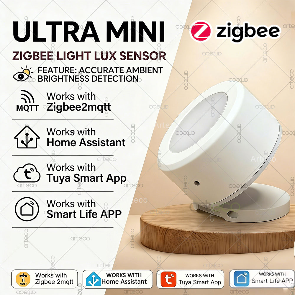 Smart Home Integration - مستشعر إضاءة زيجبي فائق الصغر، كاشف