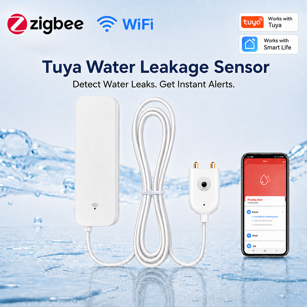 Wifi Water Leak Detector - جهاز استشعار تسرب المياه بتقنية ZigBee