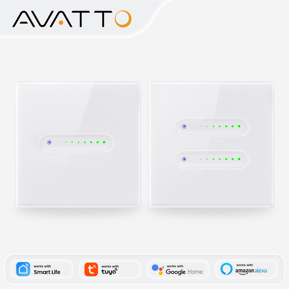 Smart Home Control Panel - مفتاح إضاءة ذكي من AVATTO يعمل