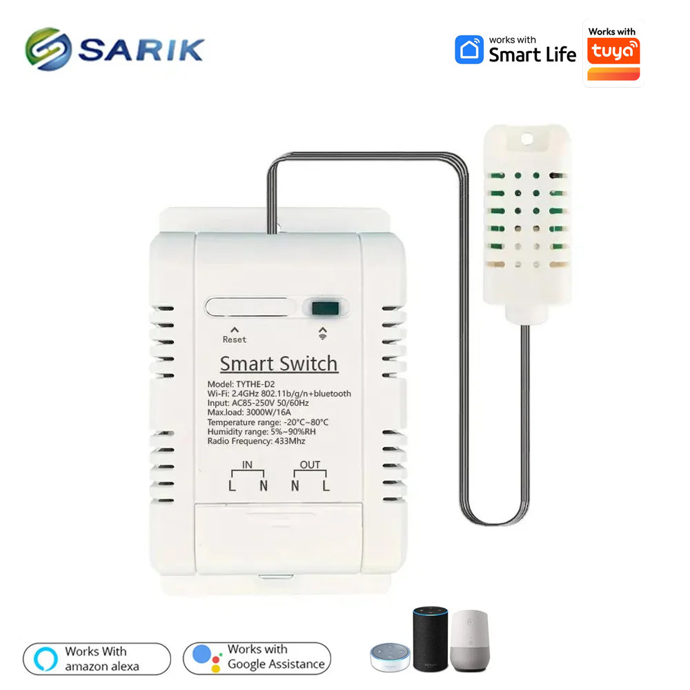 Wifi Thermostat - مفتاح ترموستات واي فاي 16 أمبير