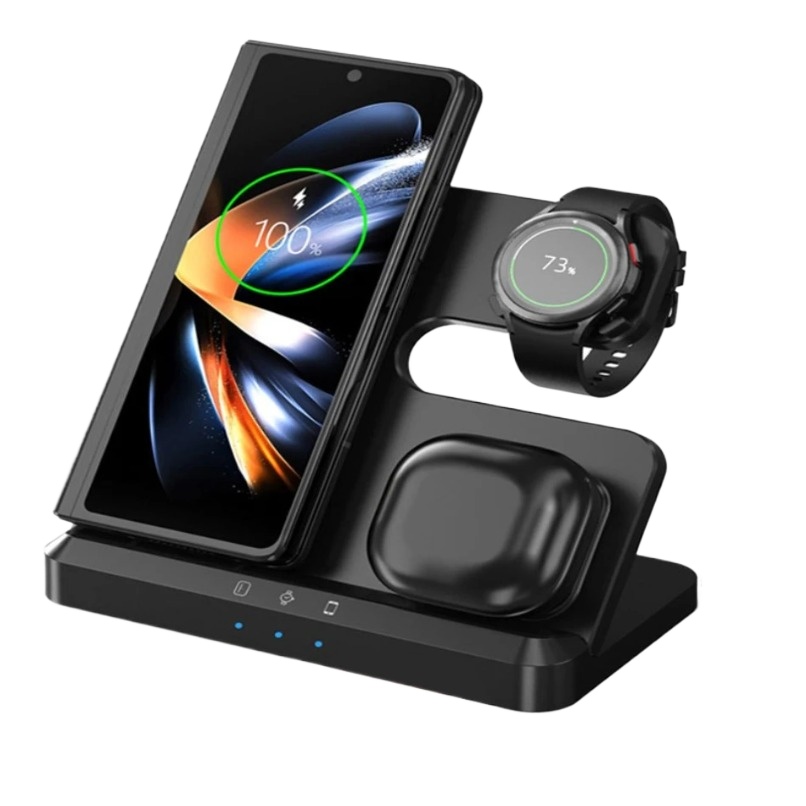 Smart Home Samsung - محطة شحن لاسلكية 3 في 1