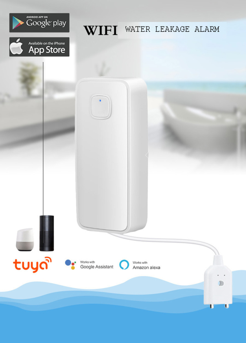 جهاز استشعار إنذار المياه واي  - مراجعة Wifi Water Leak Detector وسعره