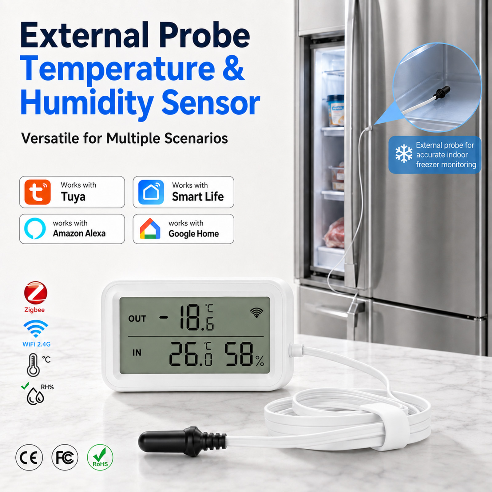 مقياس حرارة ورطوبة خارجي مقاوم - مراجعة Wifi Thermostat وسعره
