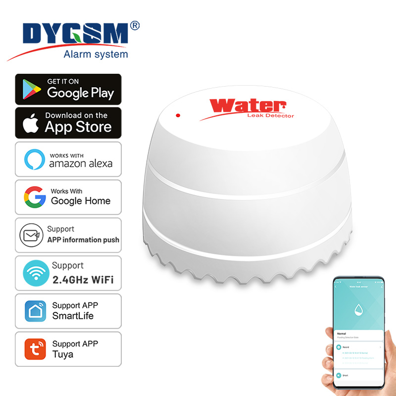 Tuya WiFi كاشف تسرب المياه مست - مراجعة Wifi Water Leak Detector وسعره