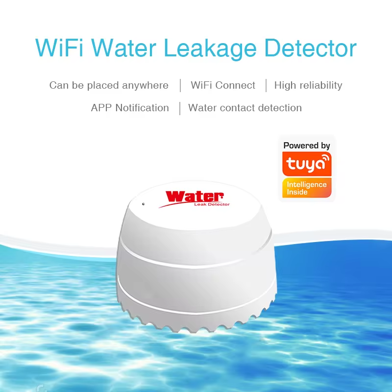 Tuya WiFi كاشف تسرب المياه مست - مراجعة Wifi Water Leak Detector وسعره