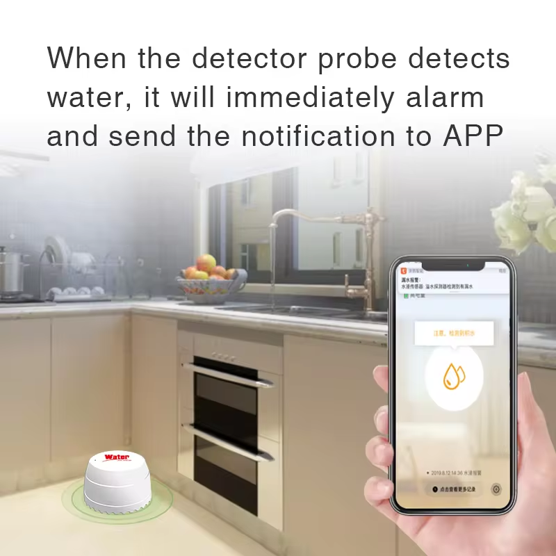 Tuya WiFi كاشف تسرب المياه مست - مراجعة Wifi Water Leak Detector وسعره