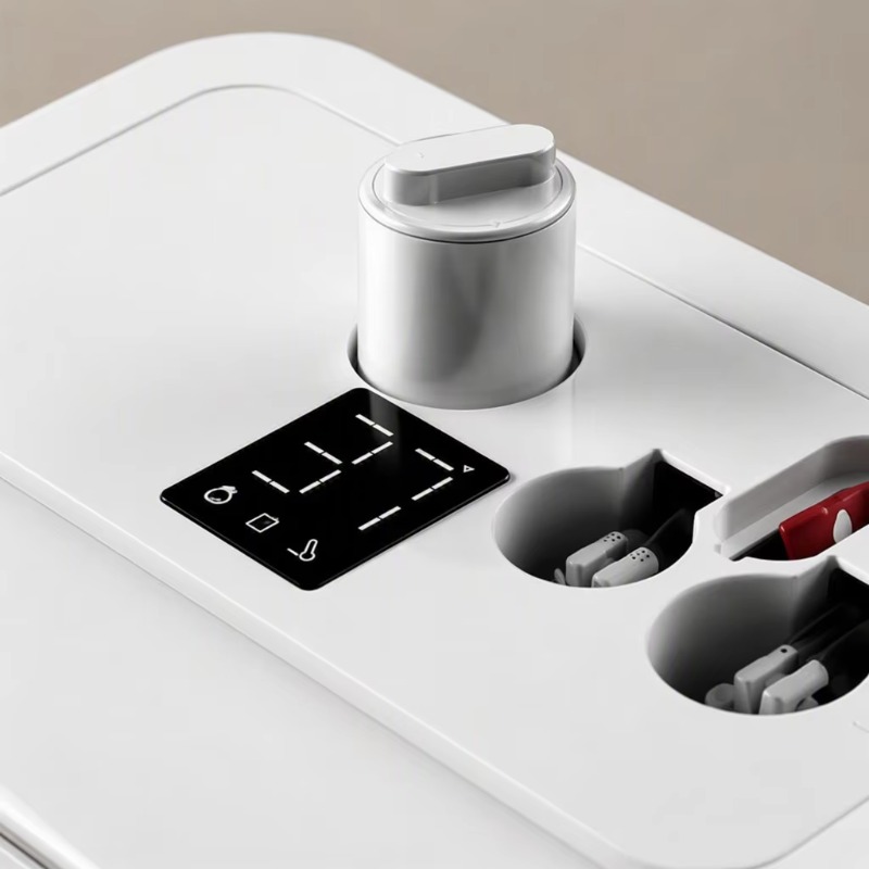مرحاض ذكي أبيض بوعاء مربع مثبت - مراجعة Smart Home Control وسعره