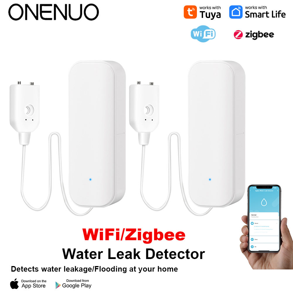 واي فاي/زيجبي استشعار المياه ت - مراجعة Wifi Water Leak Detector وسعره