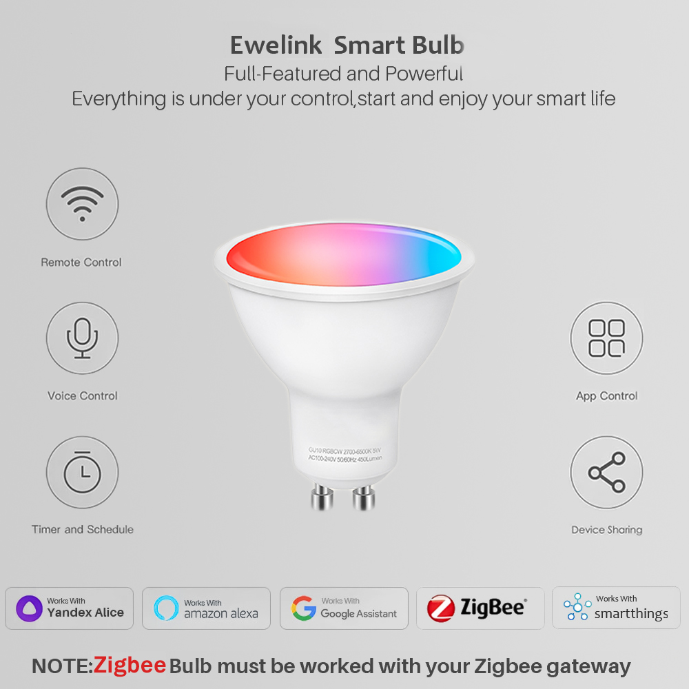 مصابيح LED ذكية GU10 بتقنية Zi - مراجعة Smart Home Samsung وسعره