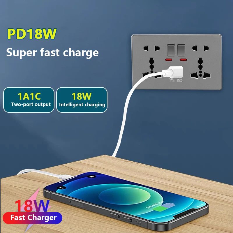 المملكة المتحدة 13A مع USB Typ - مراجعة Smart Wall Socket وسعره