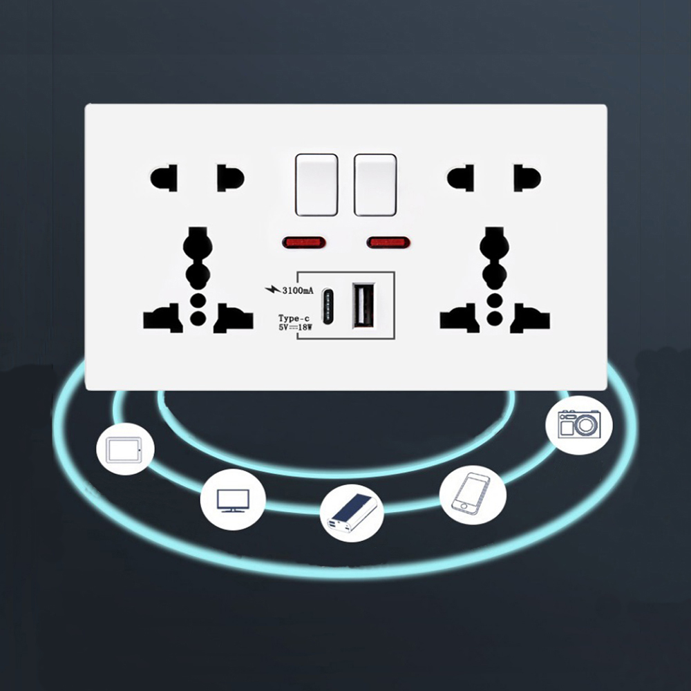 مقبس حائط للشحن السريع بقوة 18 - مراجعة Smart Wall Socket وسعره