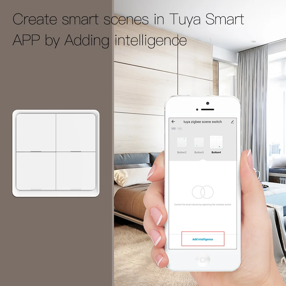 وحدة تحكم زر الضغط اللاسلكي ،  - مراجعة Smart Home Control وسعره