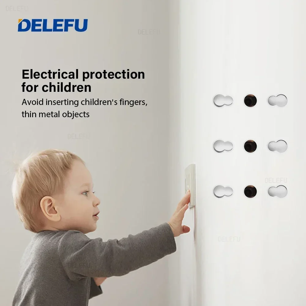 مقبس حائط DELEFU أسود مقاوم لل - مراجعة Smart Wall Socket وسعره