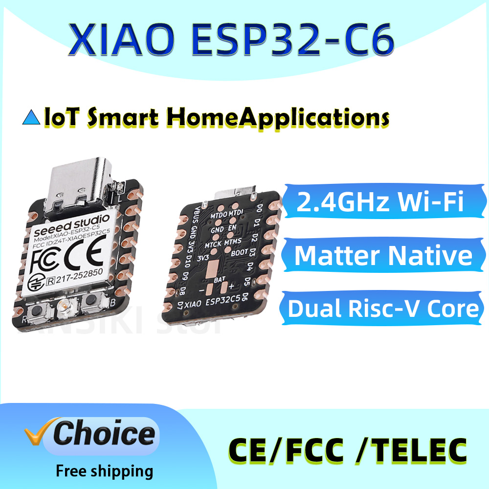 لوحة تطوير XIAO ESP32-C6 تدعم  - مراجعة Smart Home Arduino Project وسعره